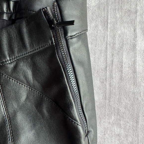 Zara Stylish Gray Leather Pants - Picture 7 of 7